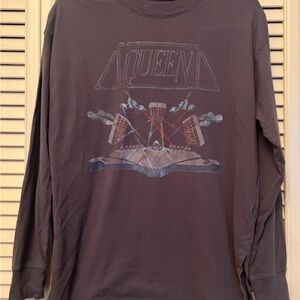 Abercrombie & Fitch Brown Graphic Long Sleeve Tee